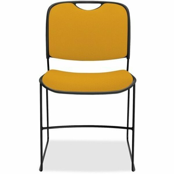 United Chair Co Chair, Armless, Fabric, 17-1/2inx22-1/2inx31in, BK/Zest, 2PK UNCFE3FS03QA07